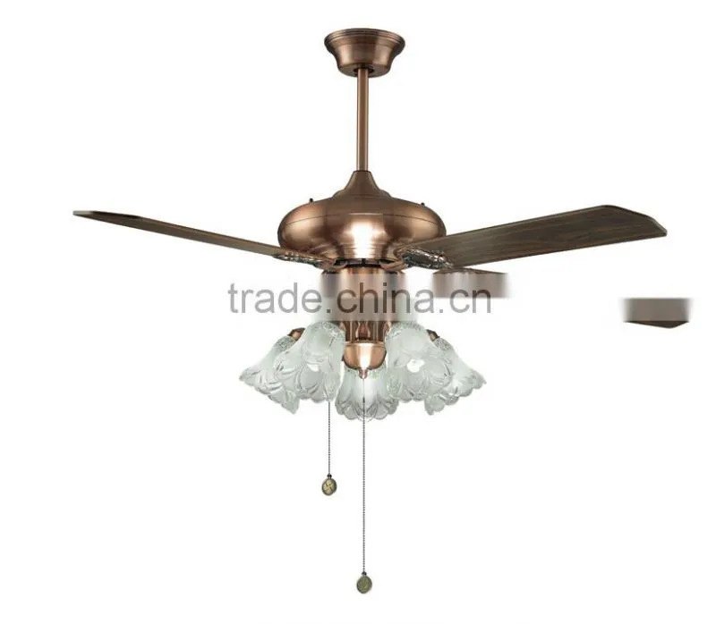 Luxury villa decorative 4 bladers ceiling fan with light