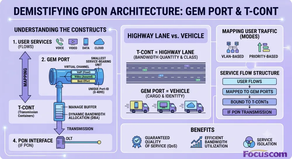 Demystifying GPON Architecture: What is a GEM Port and Why is it Critical for FTTx Networks?