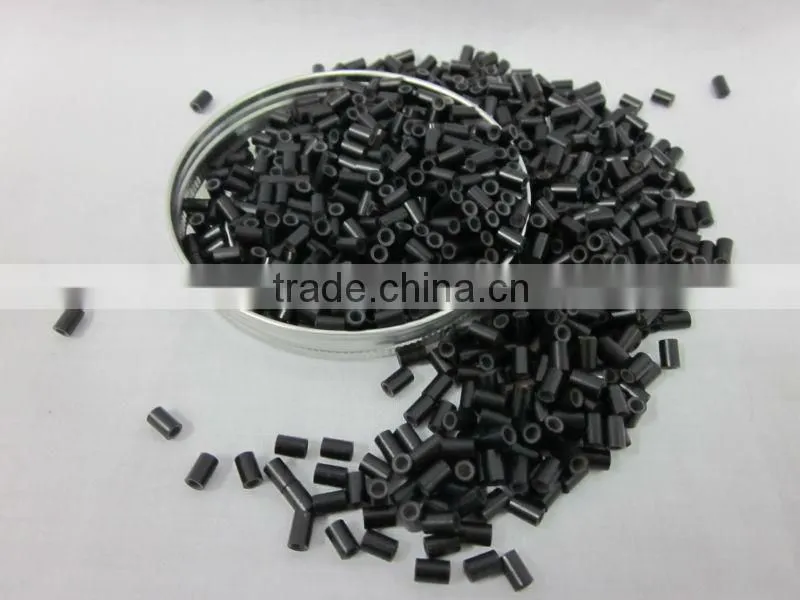 Blcak Durable Silicone Copper Micro Rings