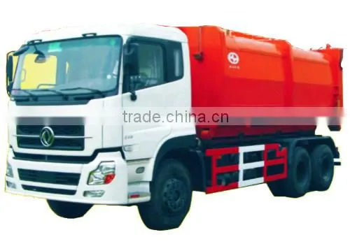 Carriage removable garbage truck with free parts