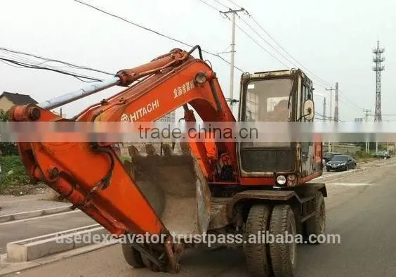 Hitachi Used Excavator EX100WD For Sale Hitachi Wheel Excavator Ex100WD also Ex100WD-1