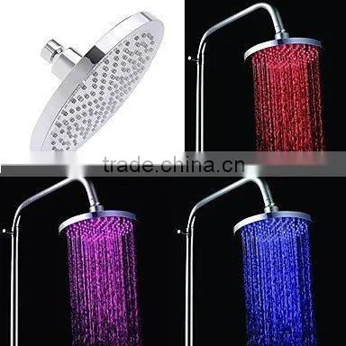 Plastic LED Round Big Rain Shower Head/Over head Shower