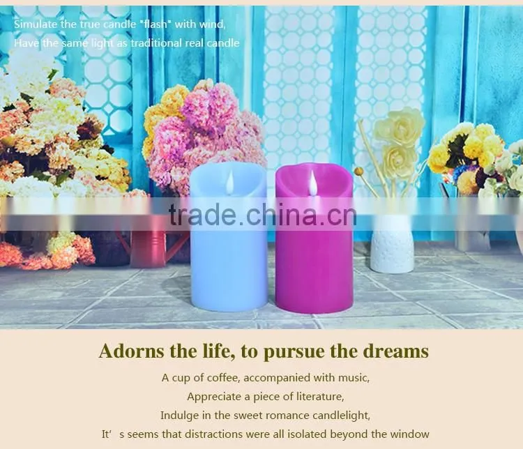 smart living flameless candles led wedding decorative