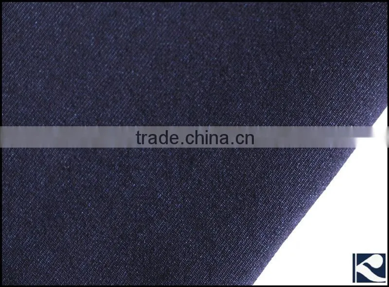 indigo dyed cotton polyester knitting denim