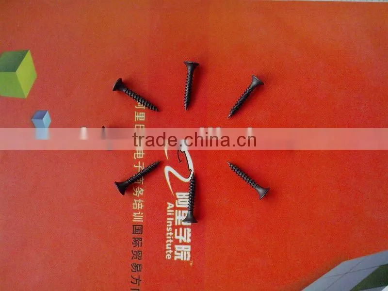 Bugle head Black Phosphated drywall screws factory