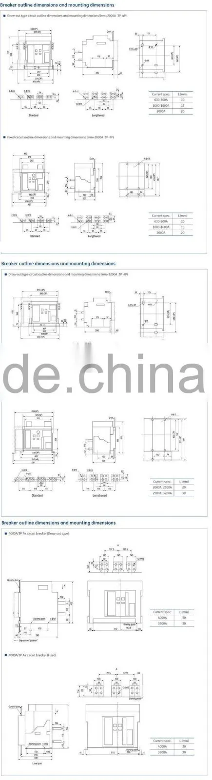 CA Series Intelligent Universal Circuit Breaker,CAW1 Series ACB