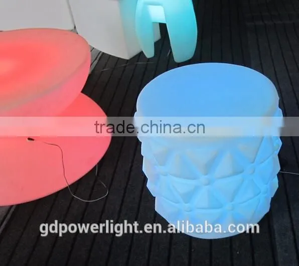 New PE plastic Stool with LED lights & remote control YXF-5048
