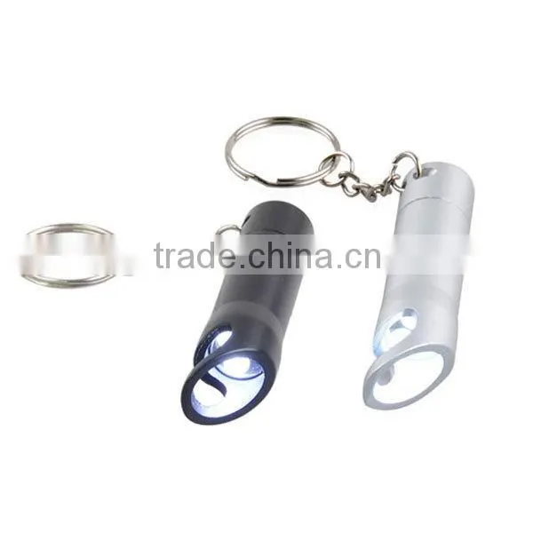 High Quality Orange 3 LED keychain Bottle Opener Torch
