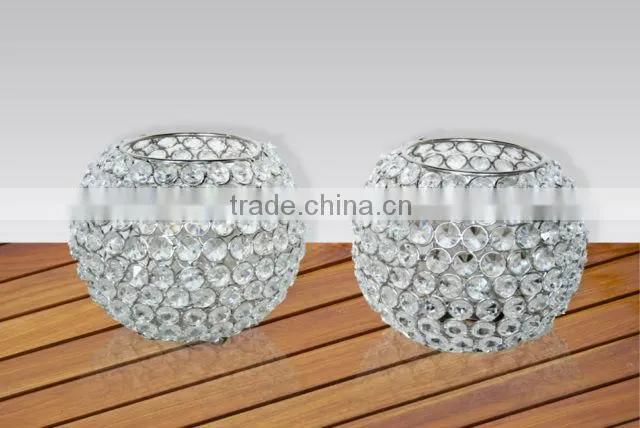 Crystal Hurricane Candle Holder