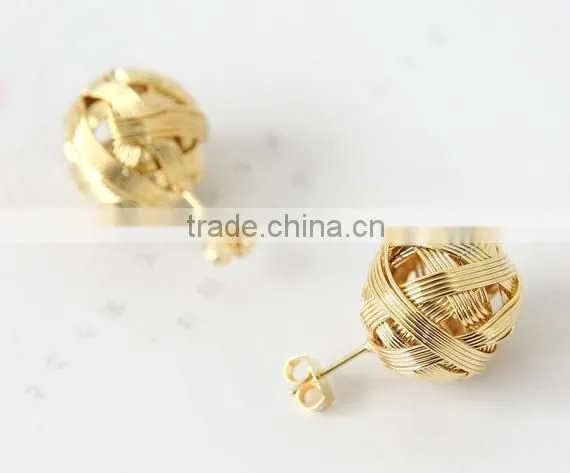 Golden earring designs for women white stud earrings gold ball stud earrings
