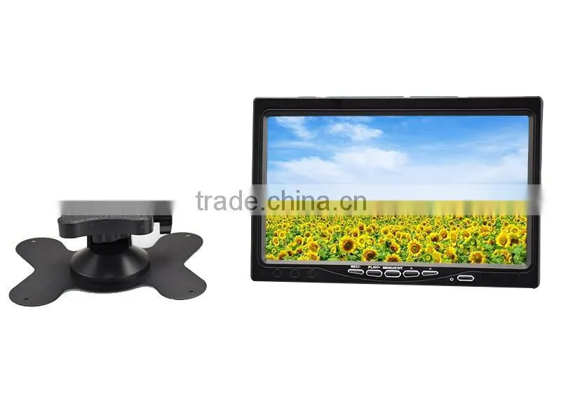 7"Stand alone car monitor with headrest mount frame,reverse camera input ,Car screen for video