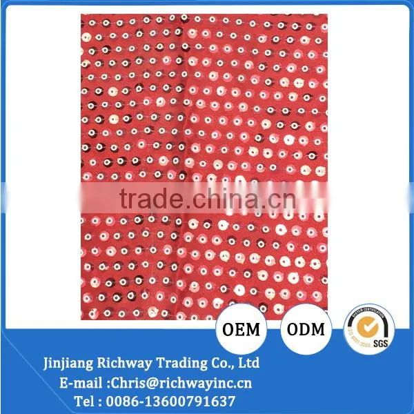 sequin embellished fabric for zapatos fabric