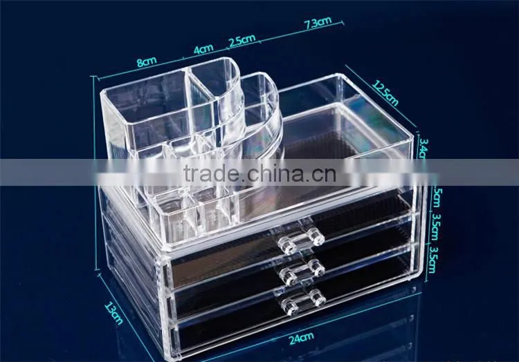 Wholesale offer High Quality acrylic cosmetic organizer