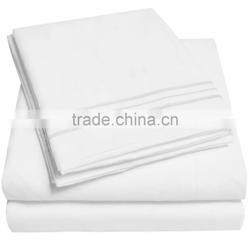 red and blue patchwork solid color microfiber and polycotton and cotton bed sheet