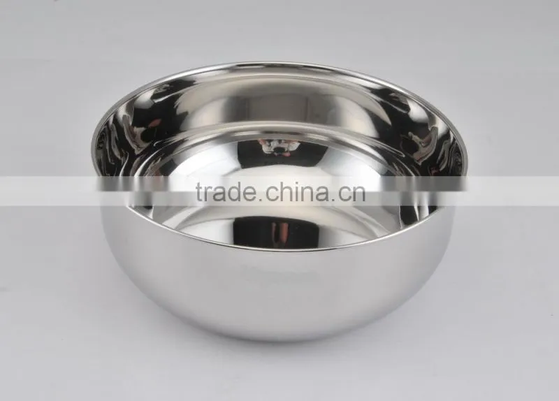 Promotion Products Kitchen Rena ware Stainless steel metal salad master mixing bowls 14/18/20CM 0.8/1.5/2.2L
