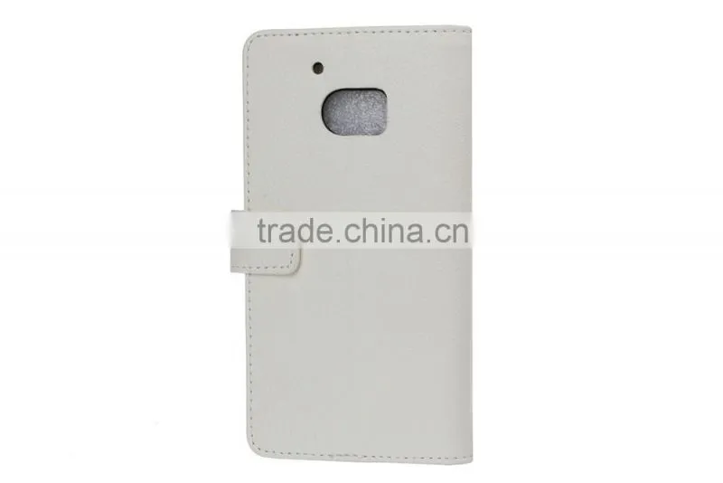 MMT Flip Leather Case for HTC M10 Wallet Cover with Card Slot Photo Frame PU Wallet Case Litchi Grain Style MT-5664