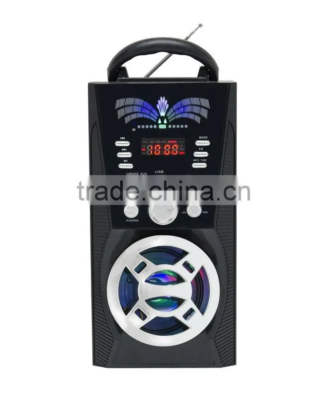 New Arrival Electrical Equipment Super Bass AM FM SW Portable Wood Speaker Box