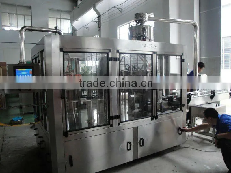Washing filling and capping machine