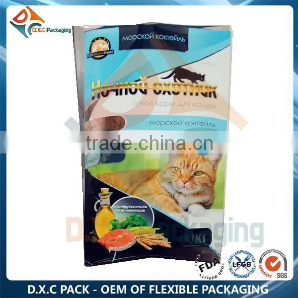 10KG Custom Print Foil Quad Seal Bag For Pet Food / Dog Food