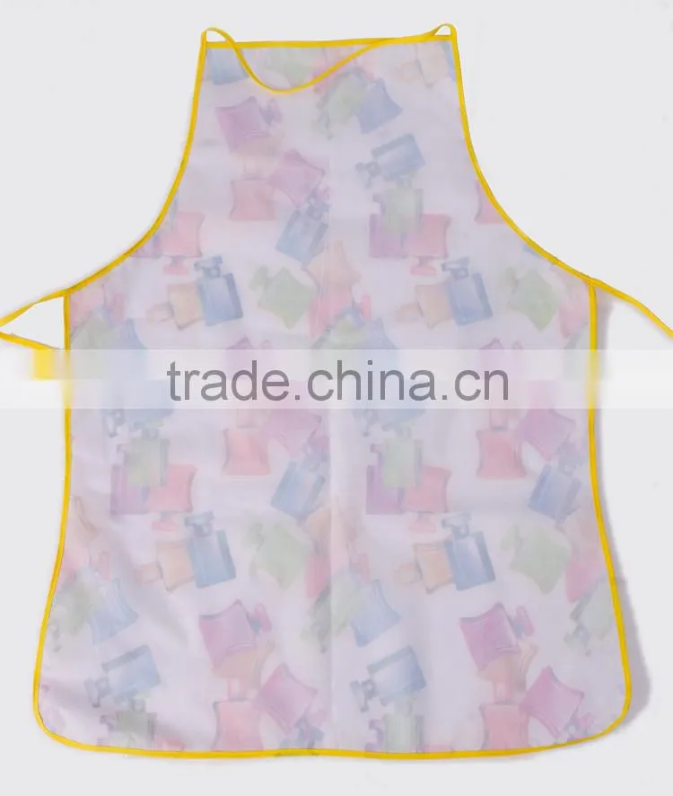 PVC with non-woven Apron/ easy clean & waterproof home kitchen apron