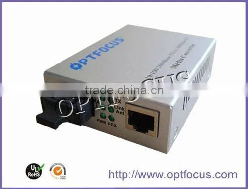 10/100/1000M Gigabyte Optical SM Fiber Media Converter