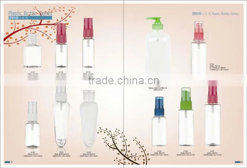 15ML 25ML 30ML plastic/pet bottle with spray/pump