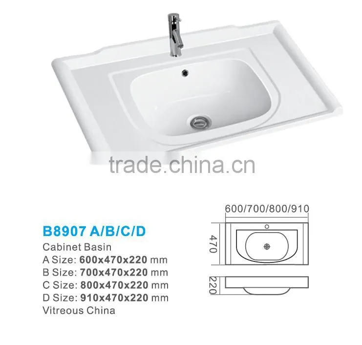Ceramic sanitary ware basin Cabinet basin