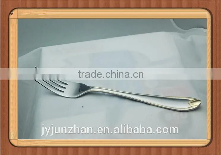 Stainless Gold plated table fork with nice design and low price