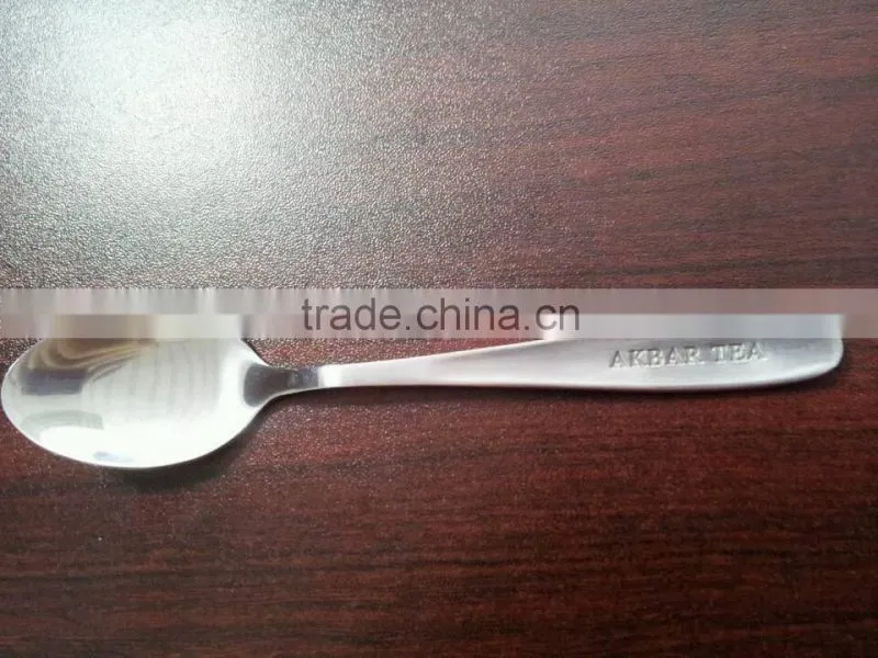 Jieyang high grade Sandblasting stainless steel spoon