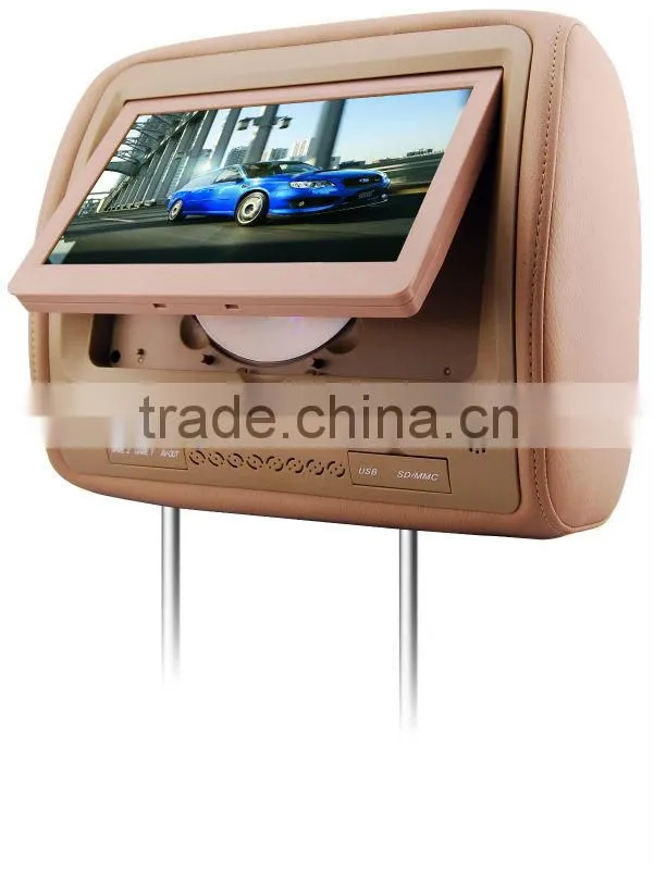 9" Headrest DVD Player With FM Transmitter And Hanstar New TFT LCD