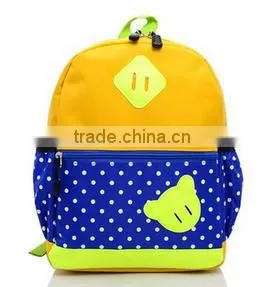Simple design dot child school bags and backpacks