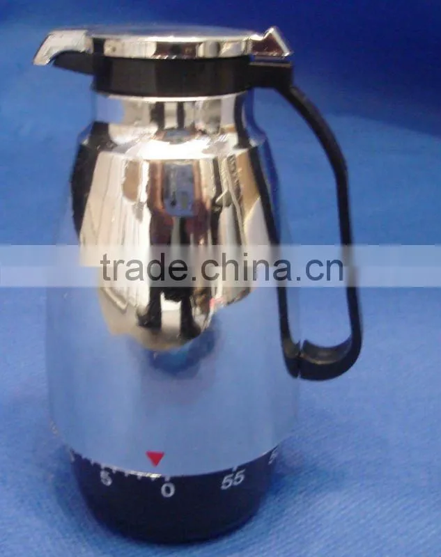 Plastic ABS with Vacuum Coating Coffee Pot Shaped Kitchen Timer