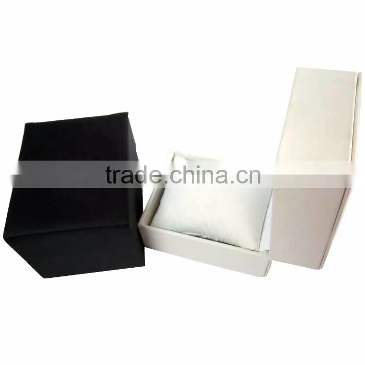 Classic Black And White Leather Watch Box Wholesale.