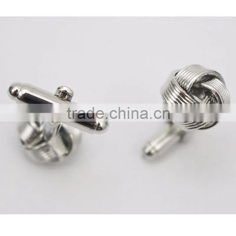 Patched Silver Rectangle Metal Cuff Links From Shenzhen