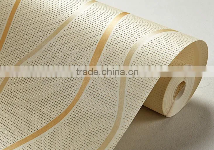 Latest designer interior decoration modern curve wave wallpaper
