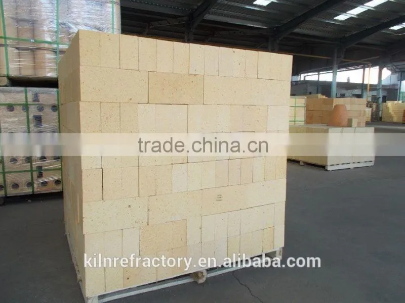 Al2O3 65% High refractoriness fireproof high duty straight high alumina brick for glass kiln furnace