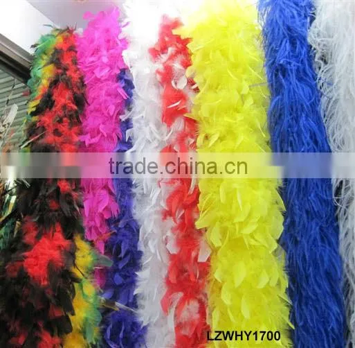 Fluffy turkey feather chandelle boa LZYJ02