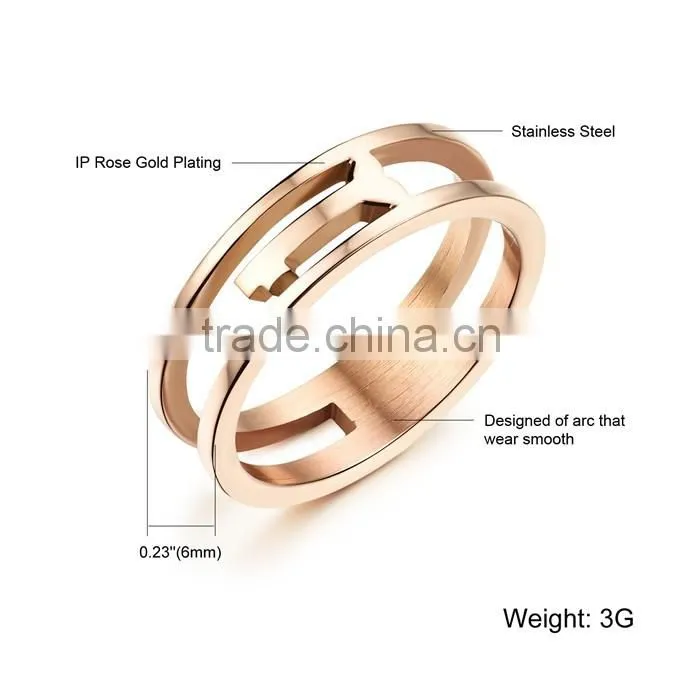 2016 latest fashion Ip plated gold ring with good quality