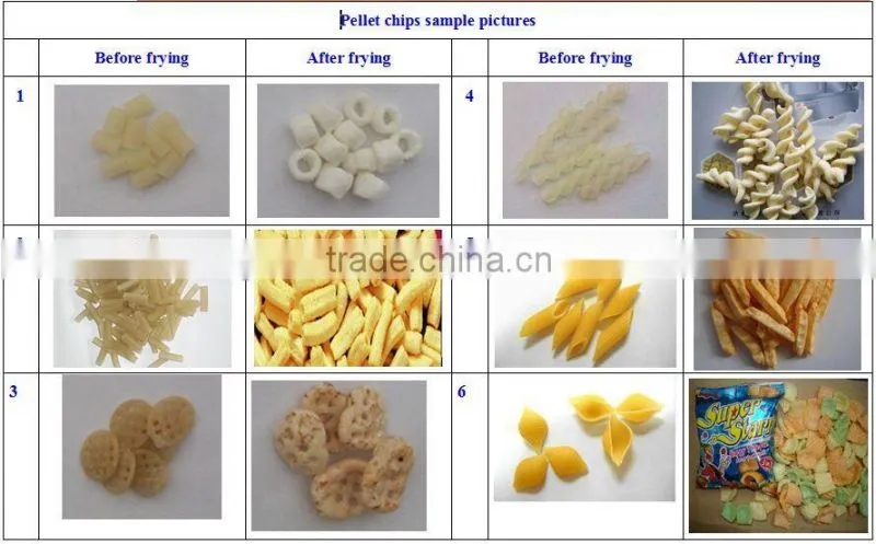 Automatic pellet chips cooking machinery