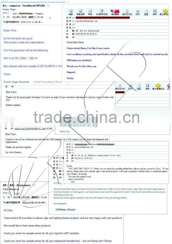 0.72W waterproof injection led module korea for channel letters