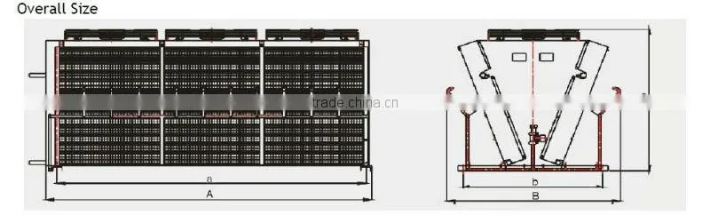 High Quality and Durable FNP Type Air Cooled Condenser Series for Refrigeration Cold Room