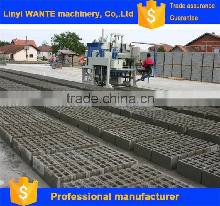 Merry Christmas WT12-15 WT10-15 concrete hollw block making machine for sale