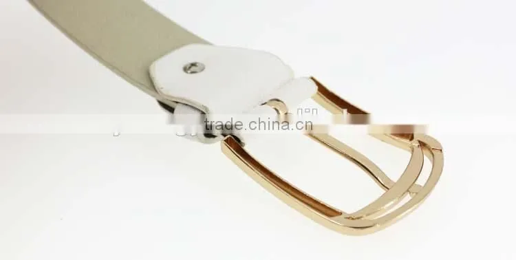 2015 Women's fashion studded beads belt with shiny gold beads in yiwu