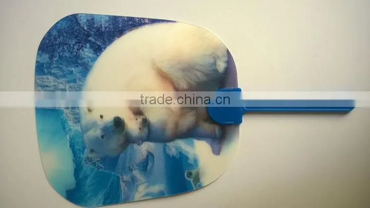 promotional lenticular small hand fan