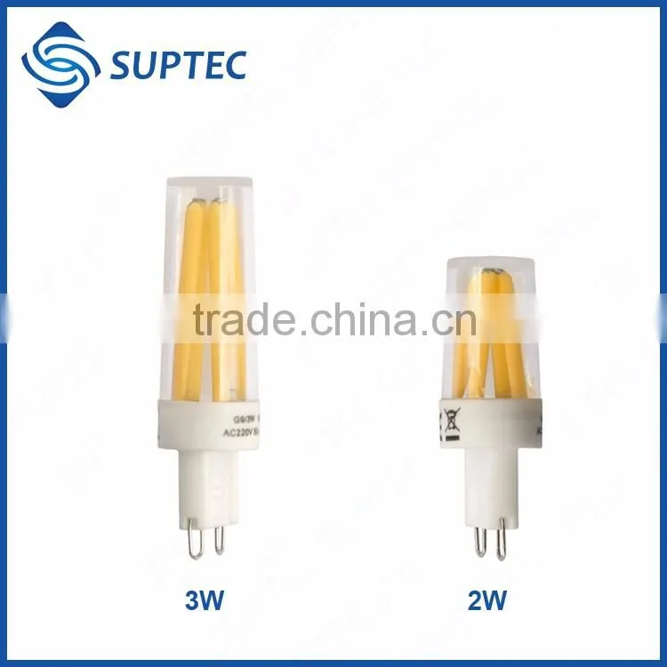 FREE SAMPLE Hot Sale CE RoHS Dimmable Mini Filament LED Light G9 Lamp LED Bulb 2W 3W High Lumen 100LM/W Alibaba Express