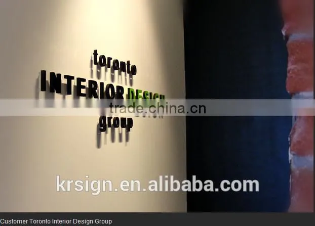 3d acrylic mini letter sign of company logo for advertising