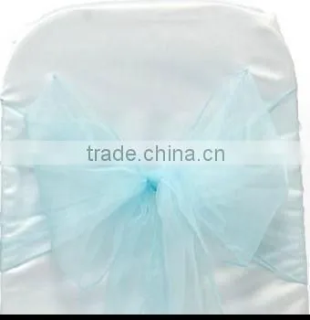 Affordable Organza Chair Sashes With Sewing Edge For Decoration