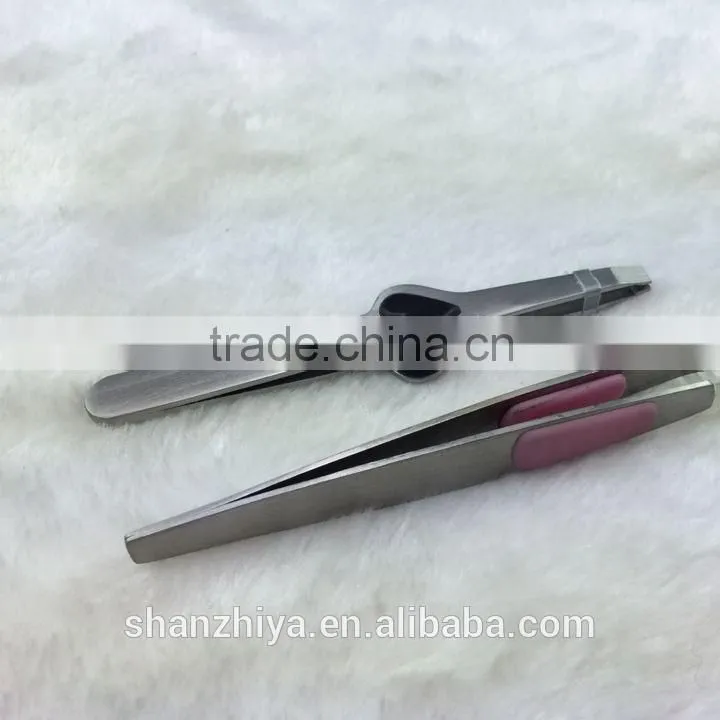 Stainless Steel Cosmetic Eyebrow and Eyelash Tweezers
