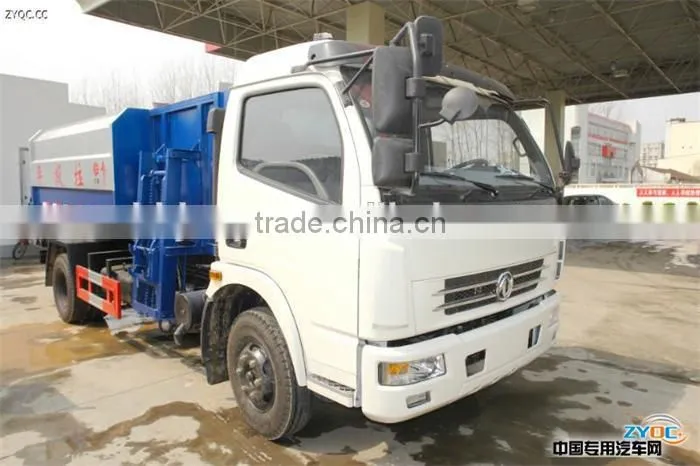 DFAC 4X2 5-6 CBM Self-load and Self-unload Garbage Truck
