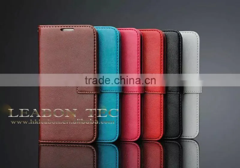 wallet leather case for samsung galaxy s6 edge cover case